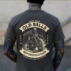 Funny 50th Birthday Vintage Motorcycle for Biker Dad T-Shirt