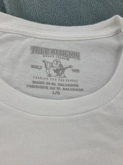 True Religion Men’s White Shine Buddha SS Crew Neck Tee Size Large New With Tags