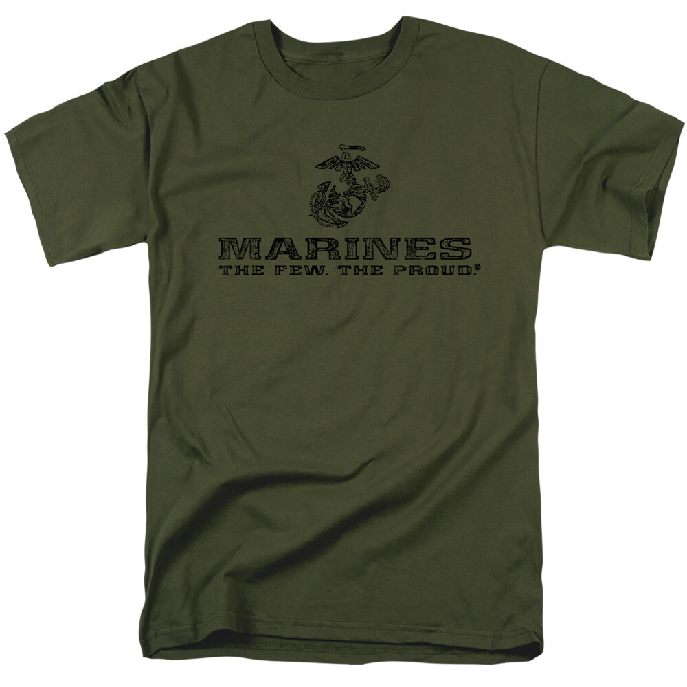 U.S. MARINE CORPS DISTRESSED LOGO Licensed Adult Men’s Graphic Tee Shirt SM-3XL