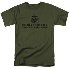 U.S. MARINE CORPS DISTRESSED LOGO Licensed Adult Men’s Graphic Tee Shirt SM-3XL