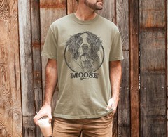 Custom Pet Portrait Comfort Tee Men Women Personalized Dog Cat Photo Shirt