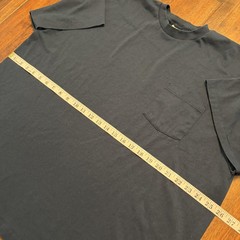 Fieldmaster Shirt Mens 2XL Blue Pocket Blank Tee T-Shirt Crewneck Made USA