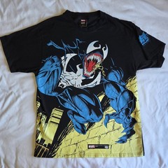 HUF x Marvel Comics Venom AOP Symbiote Spider-Man Y2K Black Lrg Graphic T-Shirt