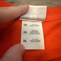 NFL Team Apparel Denver Broncos Peyton Manning 18 Orange T-Shirt Mens 2XL