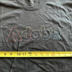Adobe Illustrator 2XL Black Logo Graphic Print Crew Neck T-Shirt NWOT Adobe Max