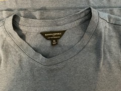 Banana Republic Men’s Luxe Touch Performance Tee, Gray, Size XL
