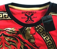 Men’s Bucheli T Shirt,Italian Style,Cotton,Slim Fit,Stretch S M…..A21.A