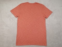 Goodfellow and Co Mens S Orange Shirt Crew Neck Chest Button Henley Top