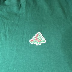 adidas Fresh Men’s Green Pizza Graphic Crew Neck T-Shirt Short Sleeve S