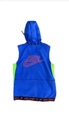 Nike Therma Sleveless Hooded Training Top Size M Blue Multi Color CD5716 480