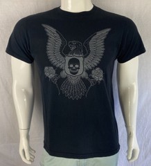 VANS Rare Numbered 18 of 600 Eagle Skull Rose Black Mike Giant T Shirt, Men’s M