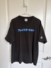 Vintage PlayStation Japanese Logo Graphic T-Shirt (Size: XL / L)