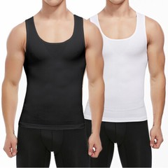 Men Compression Shirts Abdomen Gynecomastia Slimming Body Shaper Vest Tank Tops