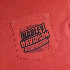 Harley Davidson T Shirt Mens XL Red Fairbanks Alaska Northern Most Outpost