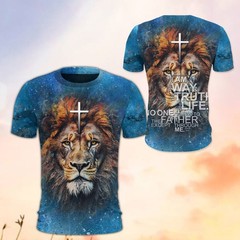 Custom Jesus Lion Of Judah All Over Print Shirt 3D Shirt Fullsize S-5XL