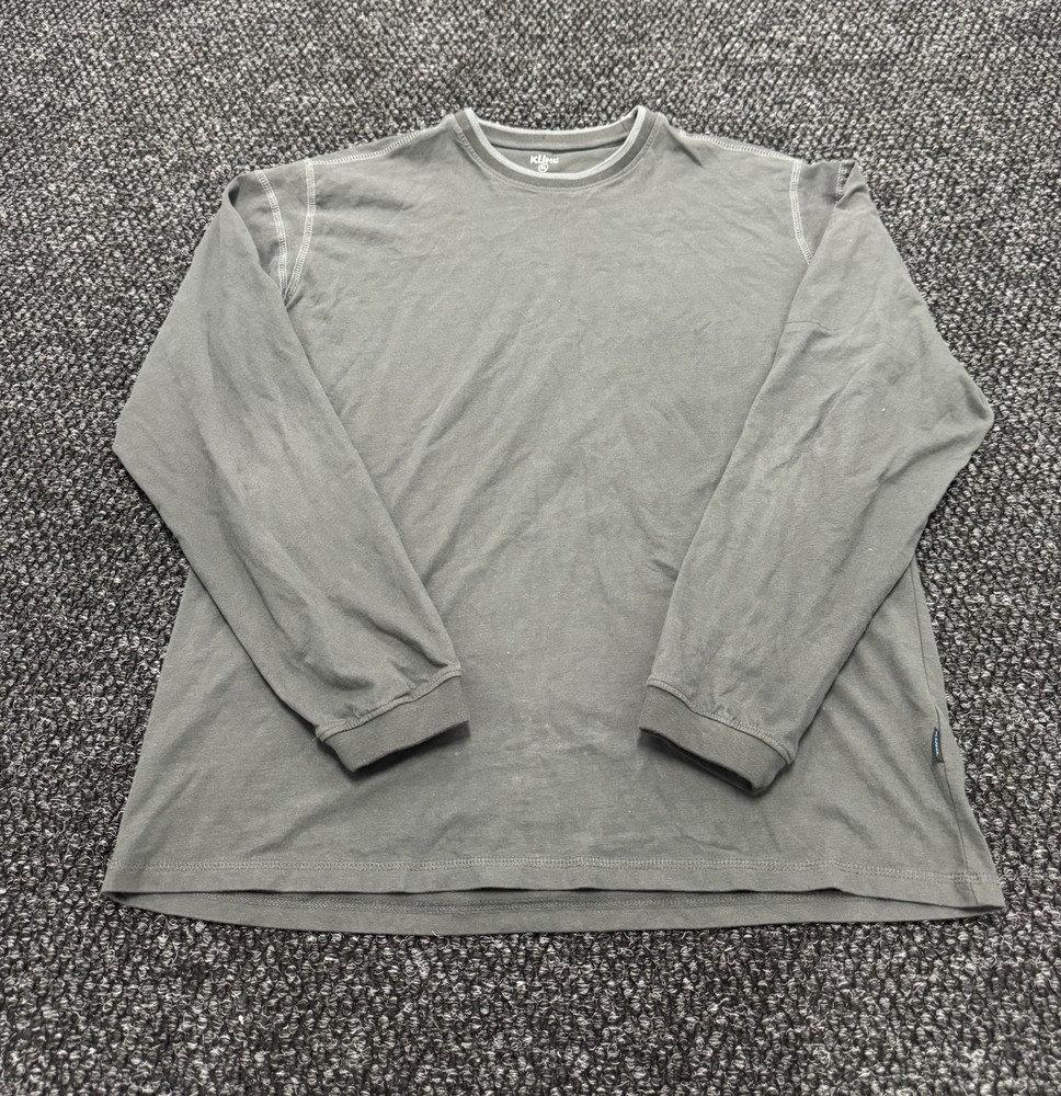 Kuhl Kommando Shirt Mens XL Gray Wildfibre Organic Cotton Hiking Outdoor