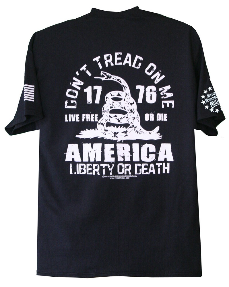 Preserve the Second Amendment Don’t Tread On Me T-Shirt 2A Gun Rights AR 15 USA