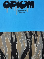 Vintage Shirt 80s Large Thailand Chiang Mai Opium Support Poppy Golden Triangle