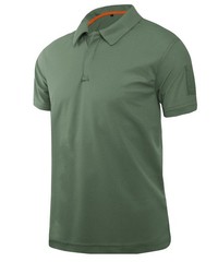 Mens Tactical Polo T-Shirt Quick Dry Combat Short Sleeve Team Work Casual Shirt