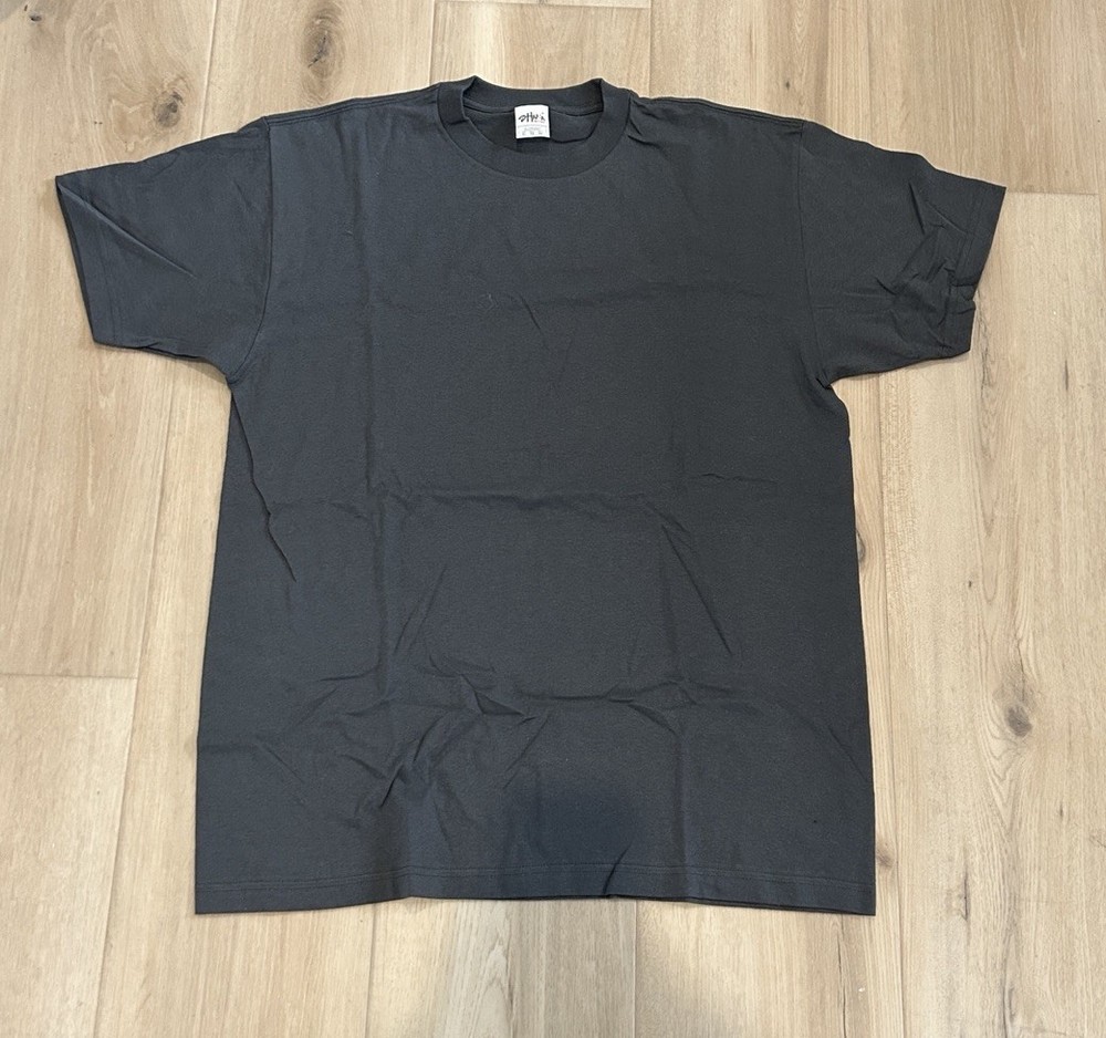 Shaka Active Men’s Short Sleeve Dark Gray Solid 100% Cotton TShirt Size XLarge