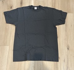 Shaka Active Men’s Short Sleeve Dark Gray Solid 100% Cotton TShirt Size XLarge
