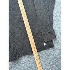 Starter Black Label Mens XXL Black Waffle Knit Thermal Long Sleeve Shirt