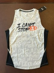 Under Armour Gray Black I Can’t Stop Sleeveless Compression Tank Top Large