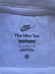 Nike Air Graphic Tee Shirt Mens Large White/Red With Swoosh Y2K