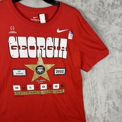 NIKE Men’s Large 2022 National Champions SHIRT UGA Bulldogs Georgia Dawgs