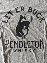 Pendleton Whisky Let’er Buck T Shirt Adult Medium M Rodeo Cowboy NEW