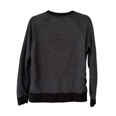 Billy Reid men’s t-shirt size small grey marled cotton black long sleeve crew