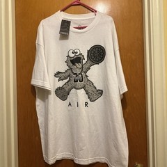 RUFNEK ILL Street Cookie Monster Air Jordan 23 Streetwear T Shirt Men’s 2XL NEW