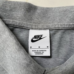 Nike Men’s Polo Shirt Top Short Sleeve Grey Medium M See Pics