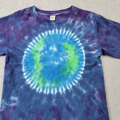 Hand Dyed Sundog Shirt Mens Small Planet Earth Tie Dye