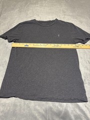 AllSaints Shirt Mens Medium Reg Fit Gray Brace Tonic Crew Tee Shirt