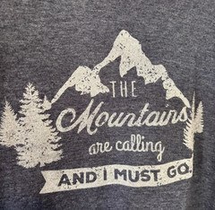 District The Mountains Are Calling Blue Graphic Tee