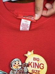 Vintage Coca-Cola Red Cotton Men’s Graphic Print T-Shirt S Crew Neck SS New York
