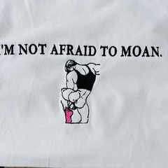 Tom Of Finland Inspired Art bottom custom embroidery mens white cotton T-shirt