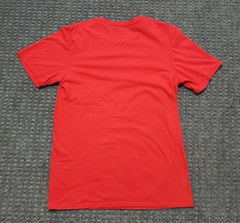 Discovery Channel Store Men’s Medium Red T Shirt Shark Week Weightlifting