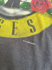 1987 Guns-N-Roses Was Here Tour Tee 26.5” Shoulder To Waist 19” Pit To Pit