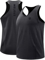 NELEUS Men’s 3 Pack Running Tank Top Dry Fit Y-Back Athletic Workout Tank Top…