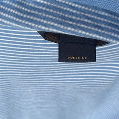 Brooks Brothers Golden Fleece Striped Pocket Tee Shirt Mens Large L Blue EUC