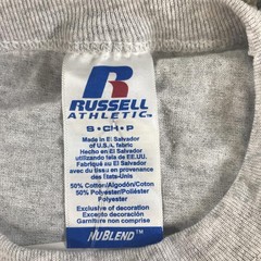 Vintage Russell Athletic Shirt Mens Small Heather Gray Nublend Tee Crew Neck