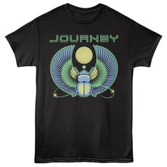 JOURNEY Band T-Shirt SCARAB OUTLINED Rock Music Mens Black Official Steve Perry
