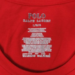 Polo Ralph Lauren Shirt Mens Large Red Long Sleeve Script Logo Performance Flex