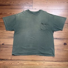 Vintage Gradient Sun Faded Pocket T-Shirt Men’s Size XL Green WIP Work Worn