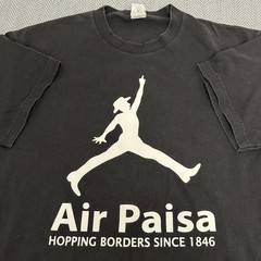 Vintage Air Jordan Parody Shirt “Air Paisa” comedy tshirt size large Y2K