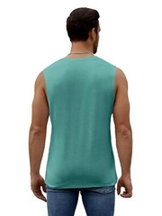 Mens Summer Beach Tank Top Tropical Hawaiian Palm Tree Print Sleeveless Shirts