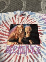Dumbgood X Beetlejuice Mens Tie Dye Long Sleeve Shirt Maitlands Movie XL