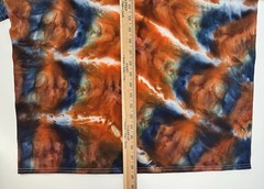 Gildan Handmade Ice Tie Dye T-Shirt Unisex Adult Size 2XL Orange Blue Tee NEW